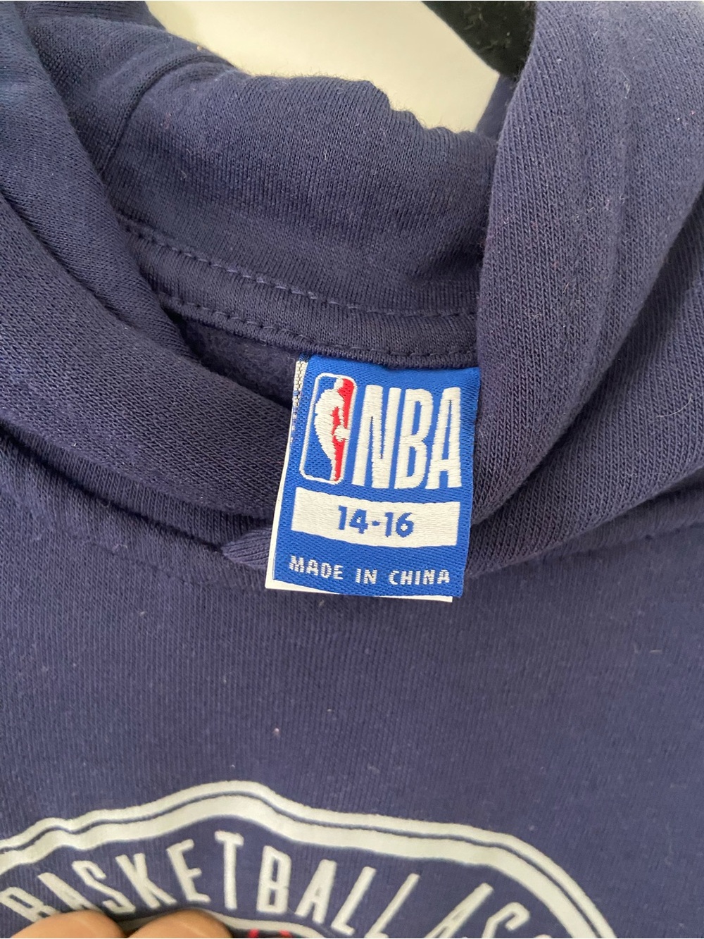 **bundle 3 for $20**NBA Youth Navy Hoodie with Red & White Logo - Picture 3 of 3